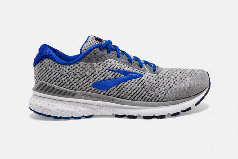 Brooks Adrenaline GTS 20 Men's Road Running Shoes - Blue/Grey (06729-HFCA)
